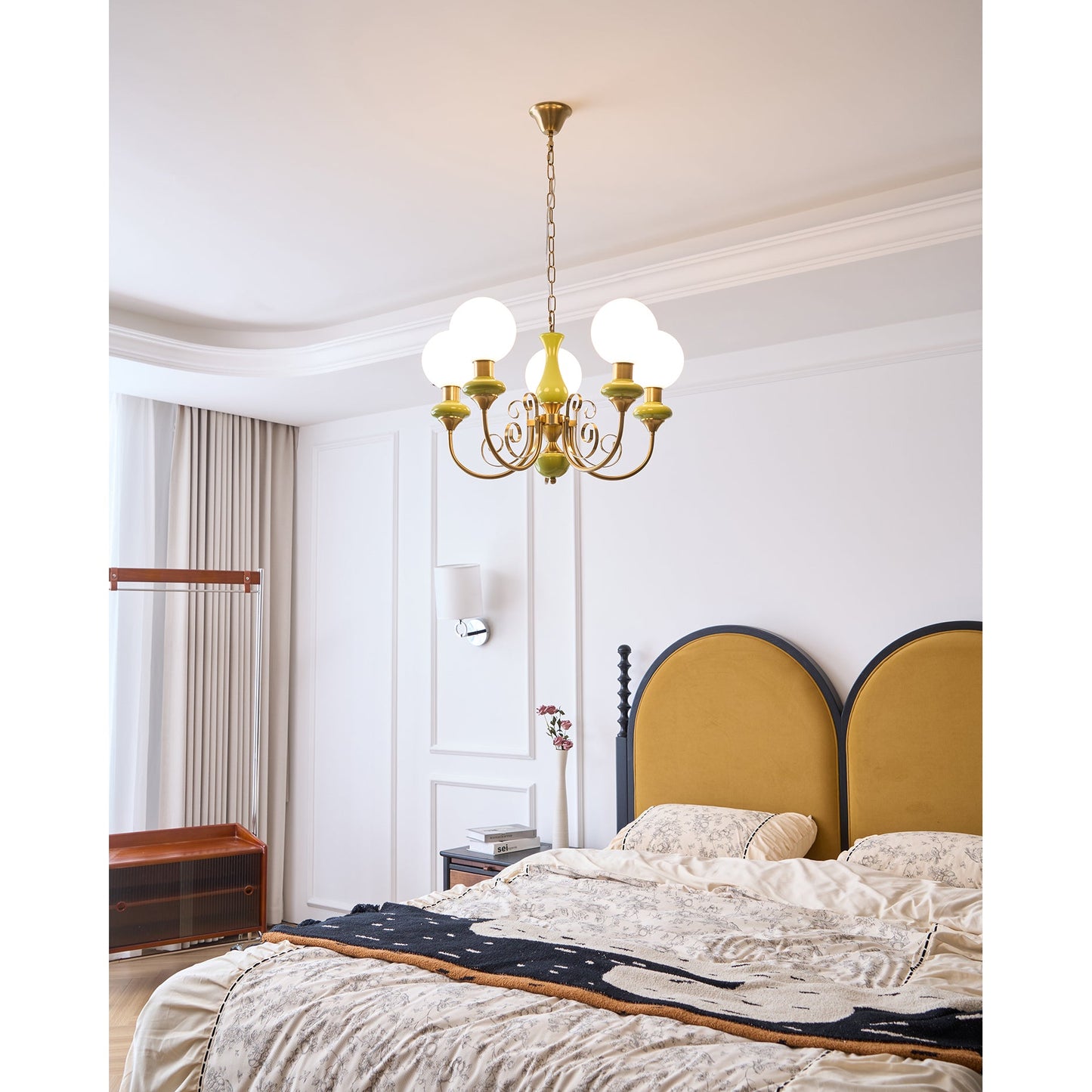 Onyx Glass Chandelier – Dimmable, view 19