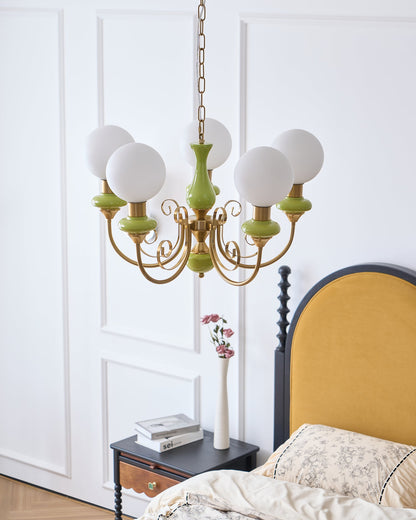 Onyx Glass Chandelier – Dimmable, view 20