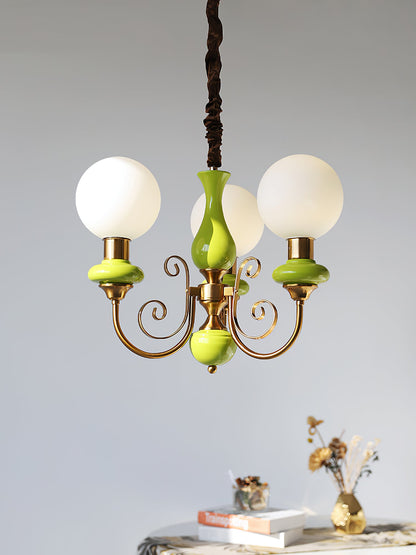 Onyx Glass Chandelier – Dimmable, view 42