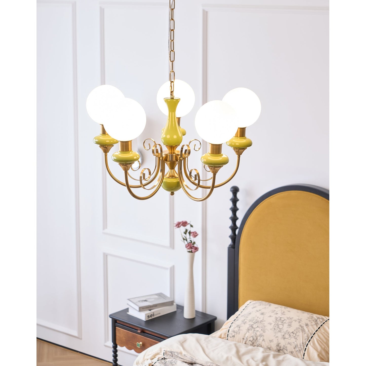Onyx Glass Chandelier – Dimmable, view 21
