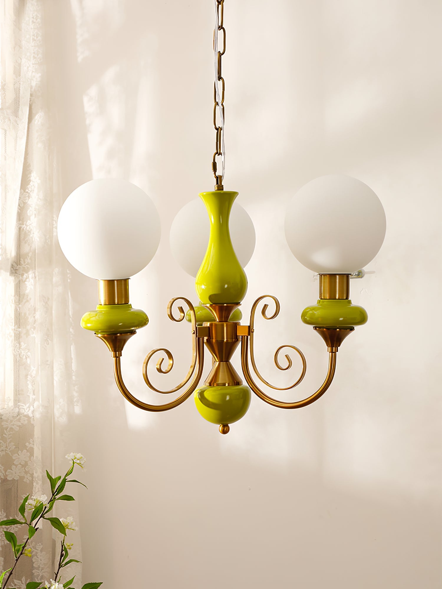 Onyx Glass Chandelier – Dimmable, view 44