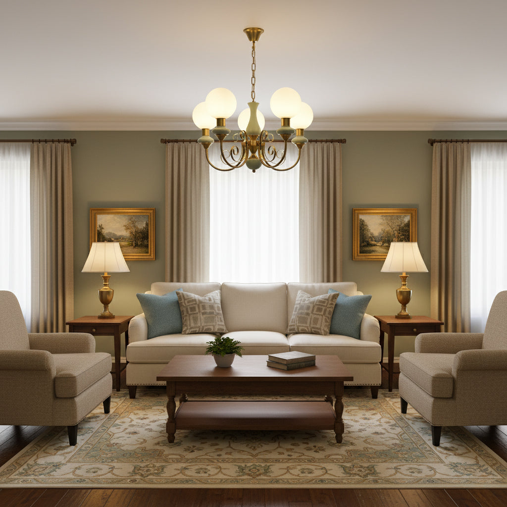 Onyx Glass Chandelier – Dimmable, view 10