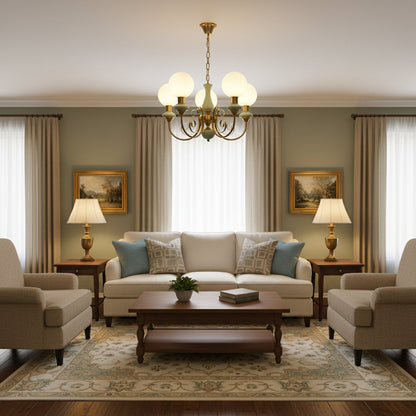 Onyx Glass Chandelier – Dimmable, view 10