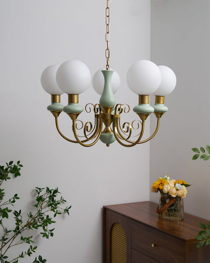 Onyx Glass Chandelier – Dimmable, view 24