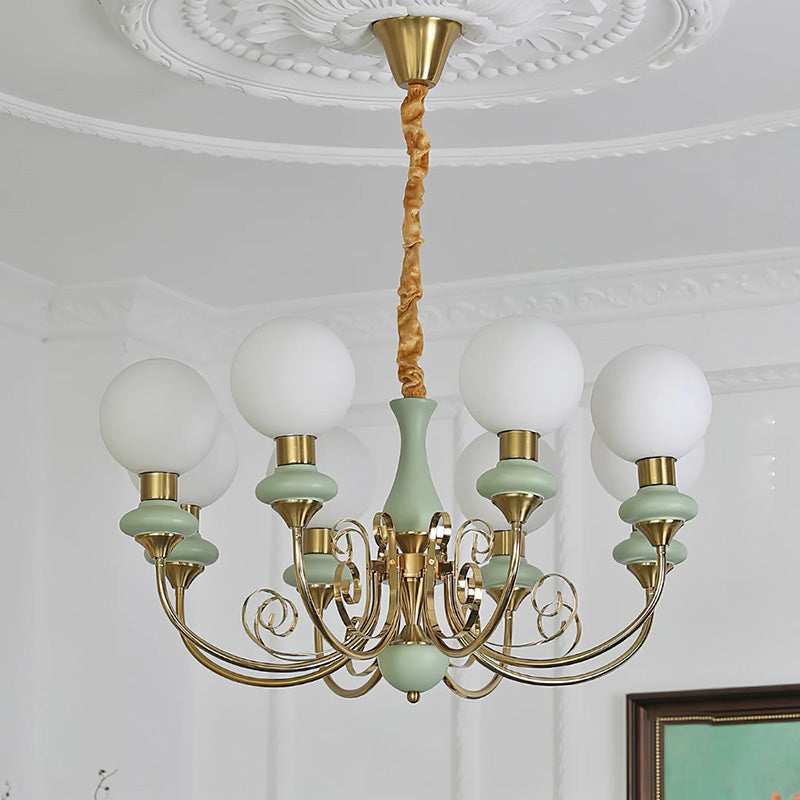 Onyx Glass Chandelier – Dimmable, view 6