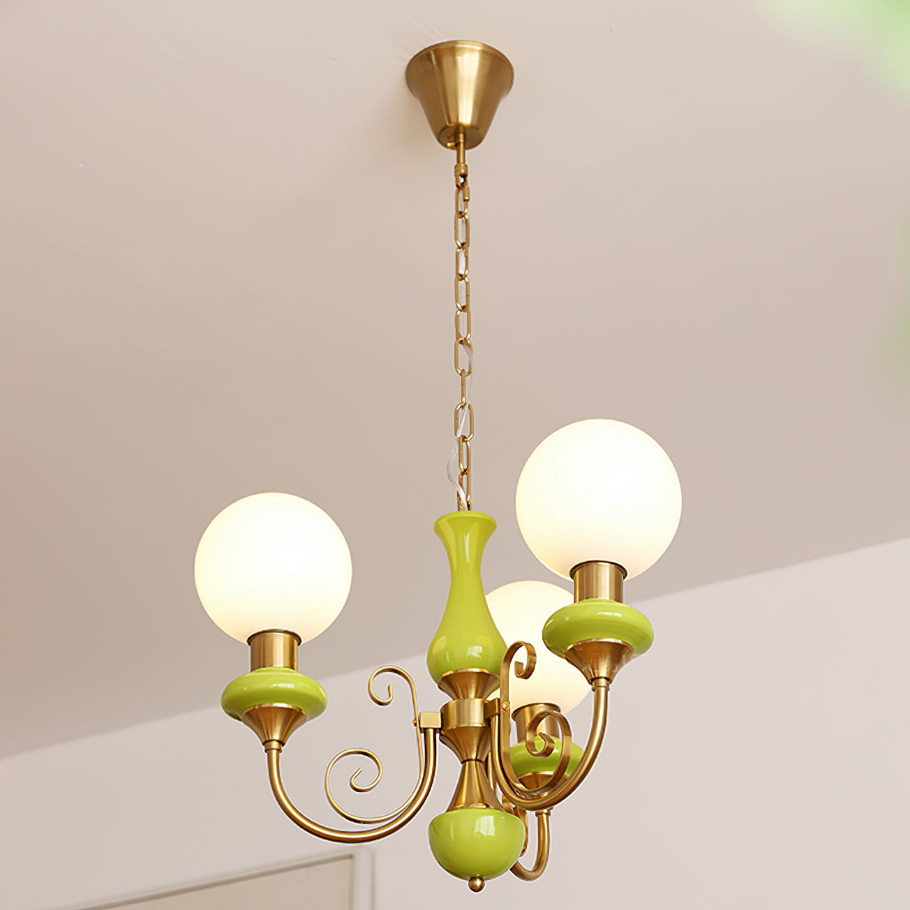 Onyx Glass Chandelier – Dimmable, view 30