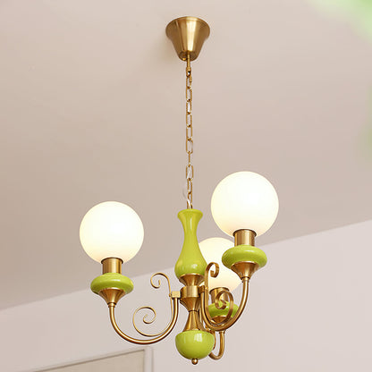 Onyx Glass Chandelier – Dimmable, view 30