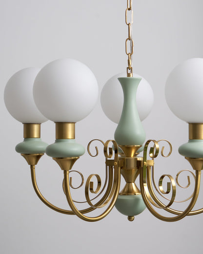 Onyx Glass Chandelier – Dimmable, view 29