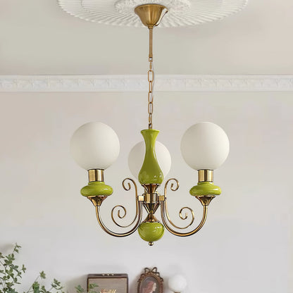 Onyx Glass Chandelier – Dimmable, view 31