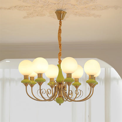 Onyx Glass Chandelier – Dimmable, view 5
