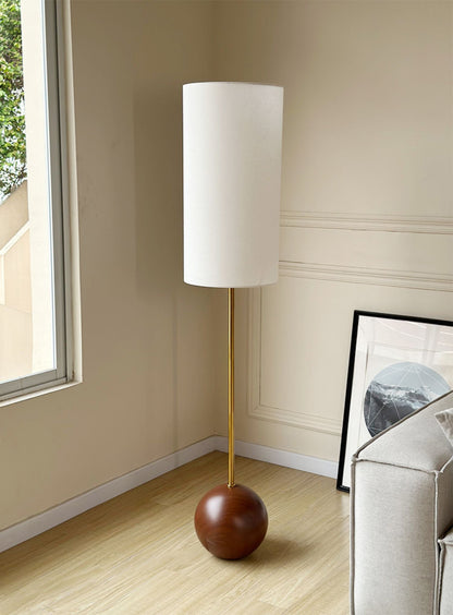 Orbis Wooden Sphere Floor Lamp, view 7