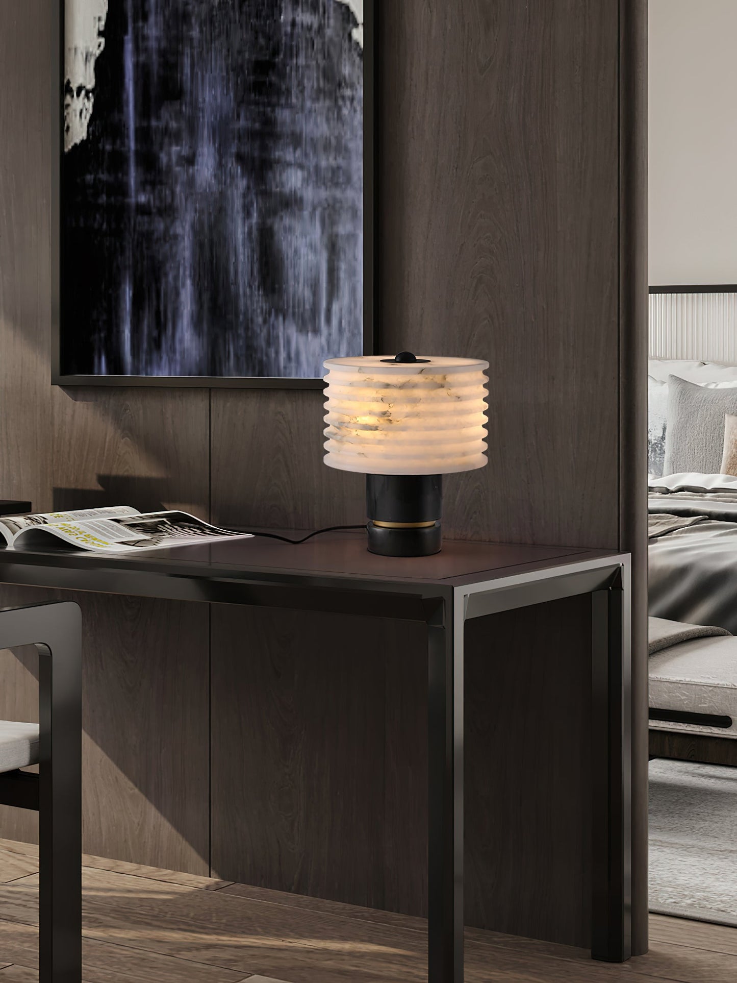 Outela Alabaster Table Lamp, view 12