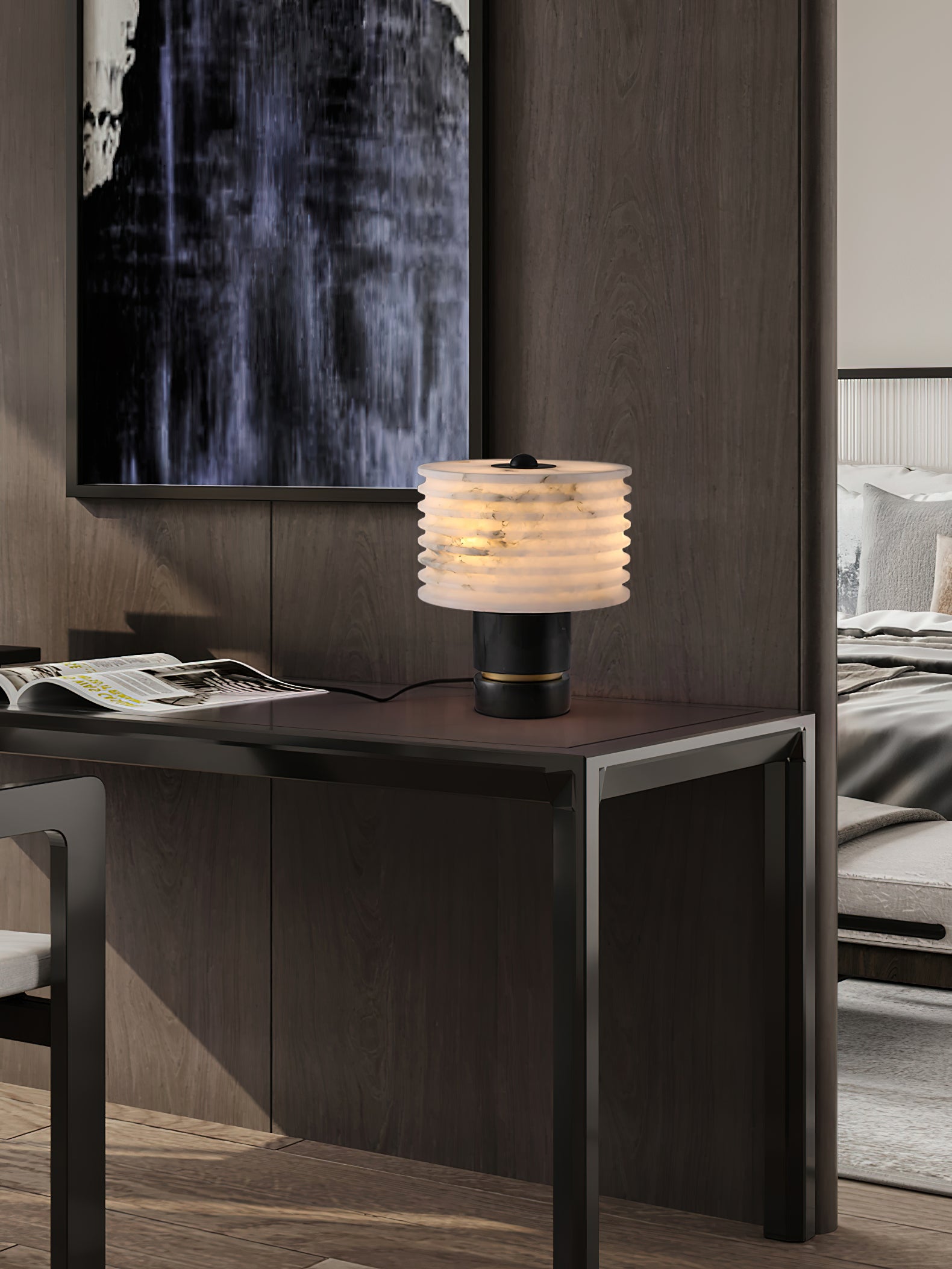 Outela Alabaster Table Lamp, view 12