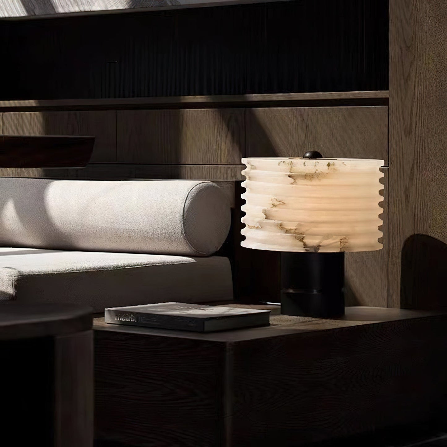 Outela Alabaster Table Lamp, alternate view