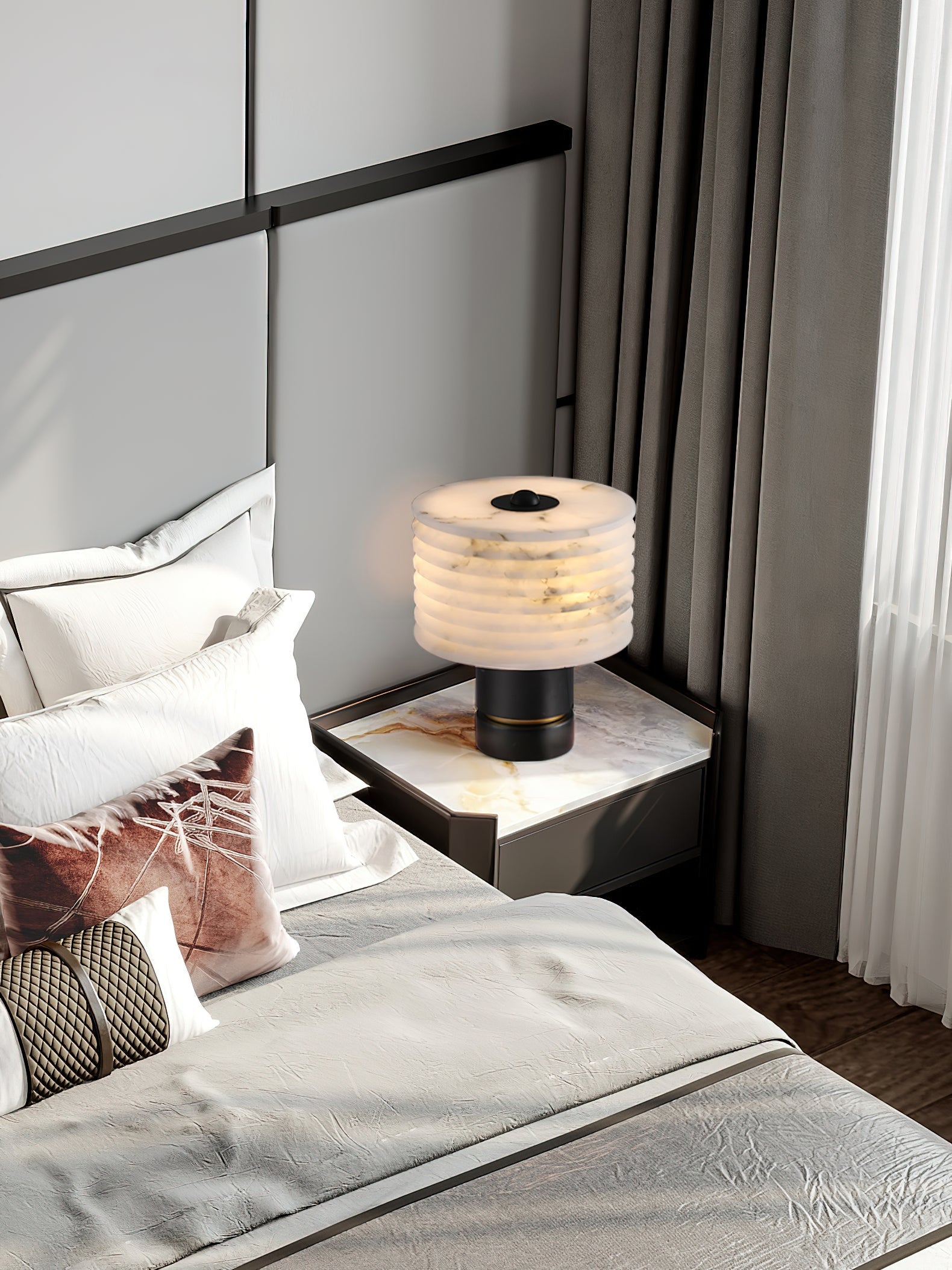 Outela Alabaster Table Lamp, view 8