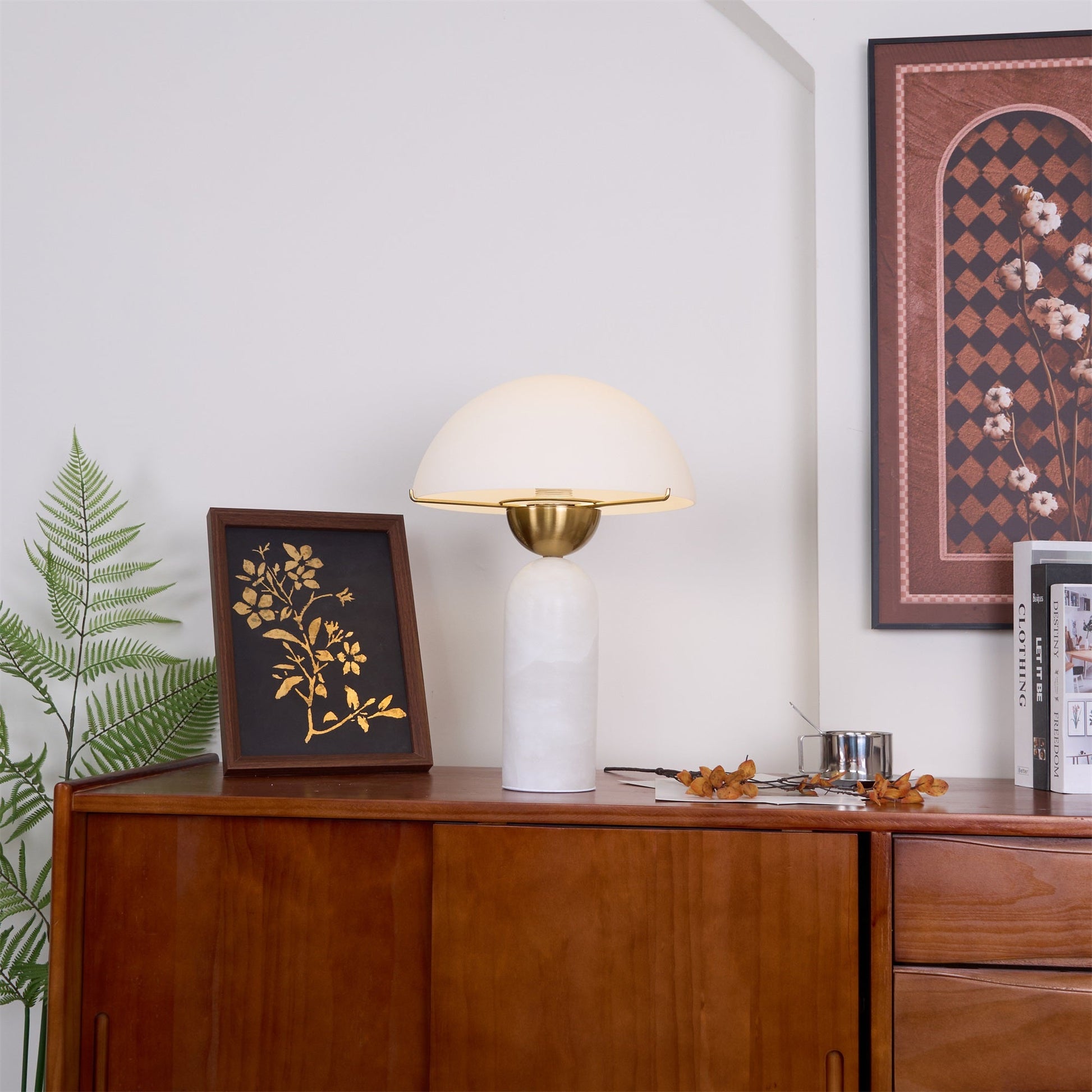 Peono Alabaster Table Lamp – Dimmable, view 24