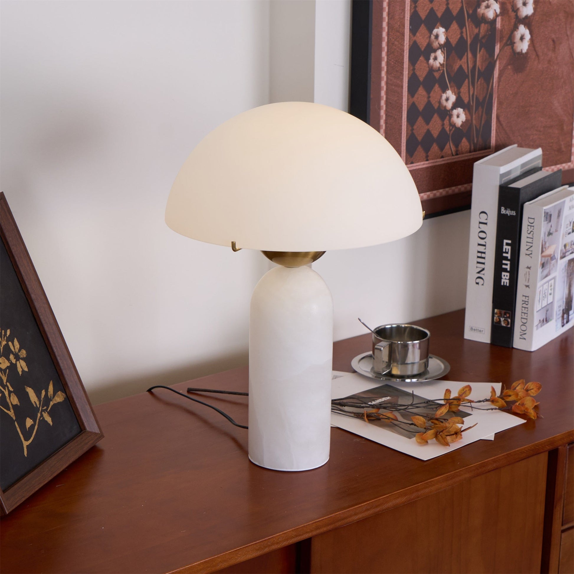 Peono Alabaster Table Lamp – Dimmable, view 27