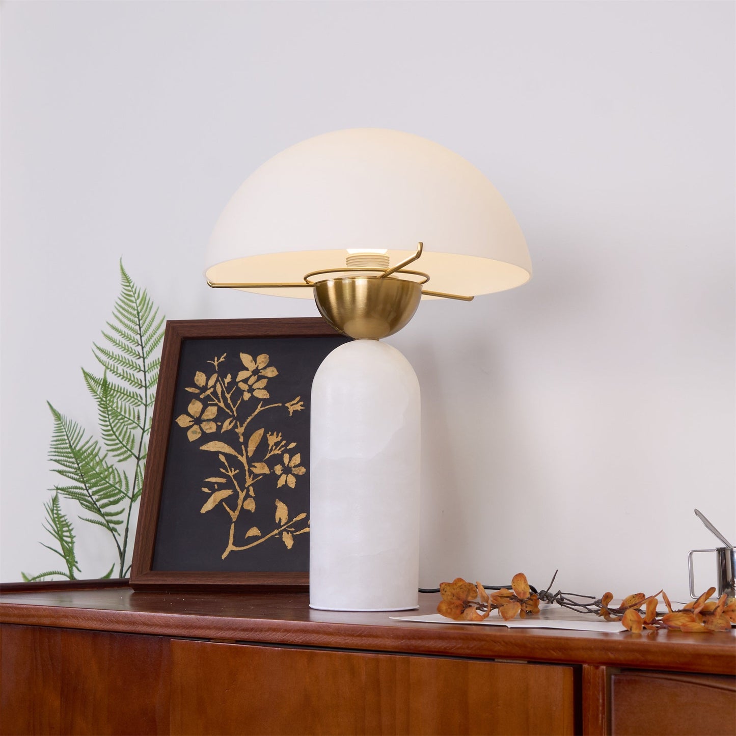 Peono Alabaster Table Lamp – Dimmable, view 29