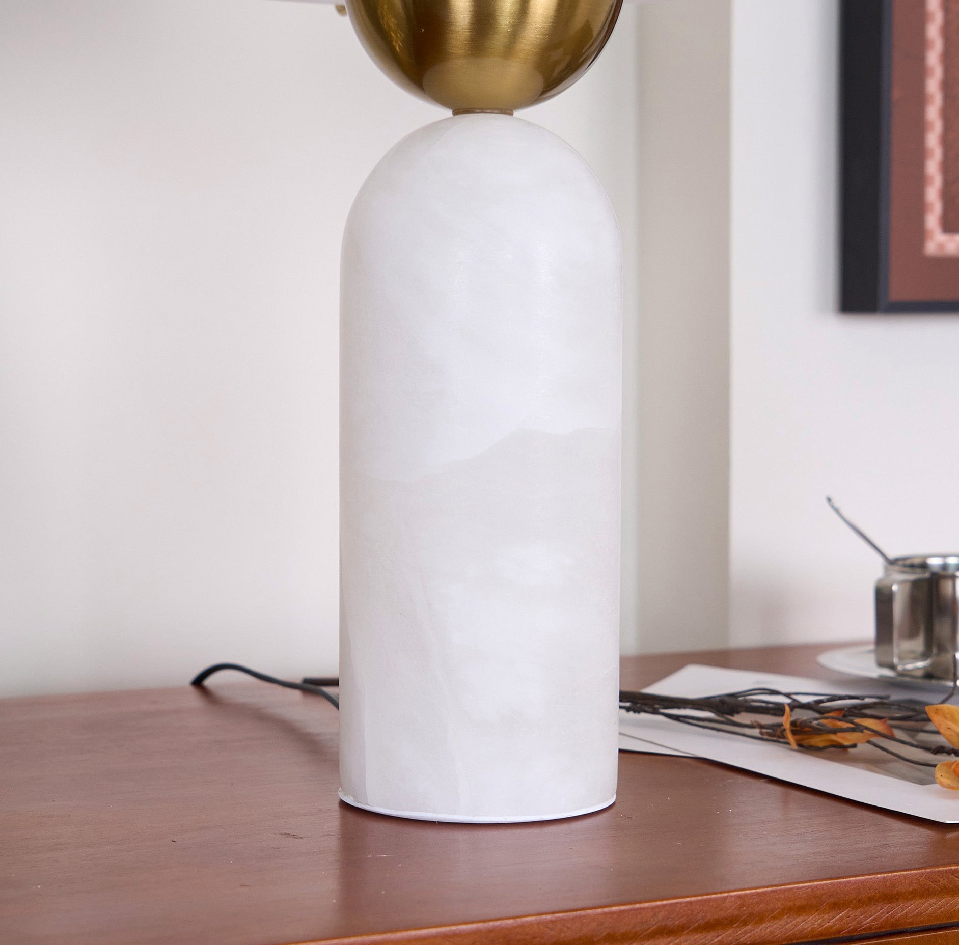 Peono Alabaster Table Lamp – Dimmable, view 44