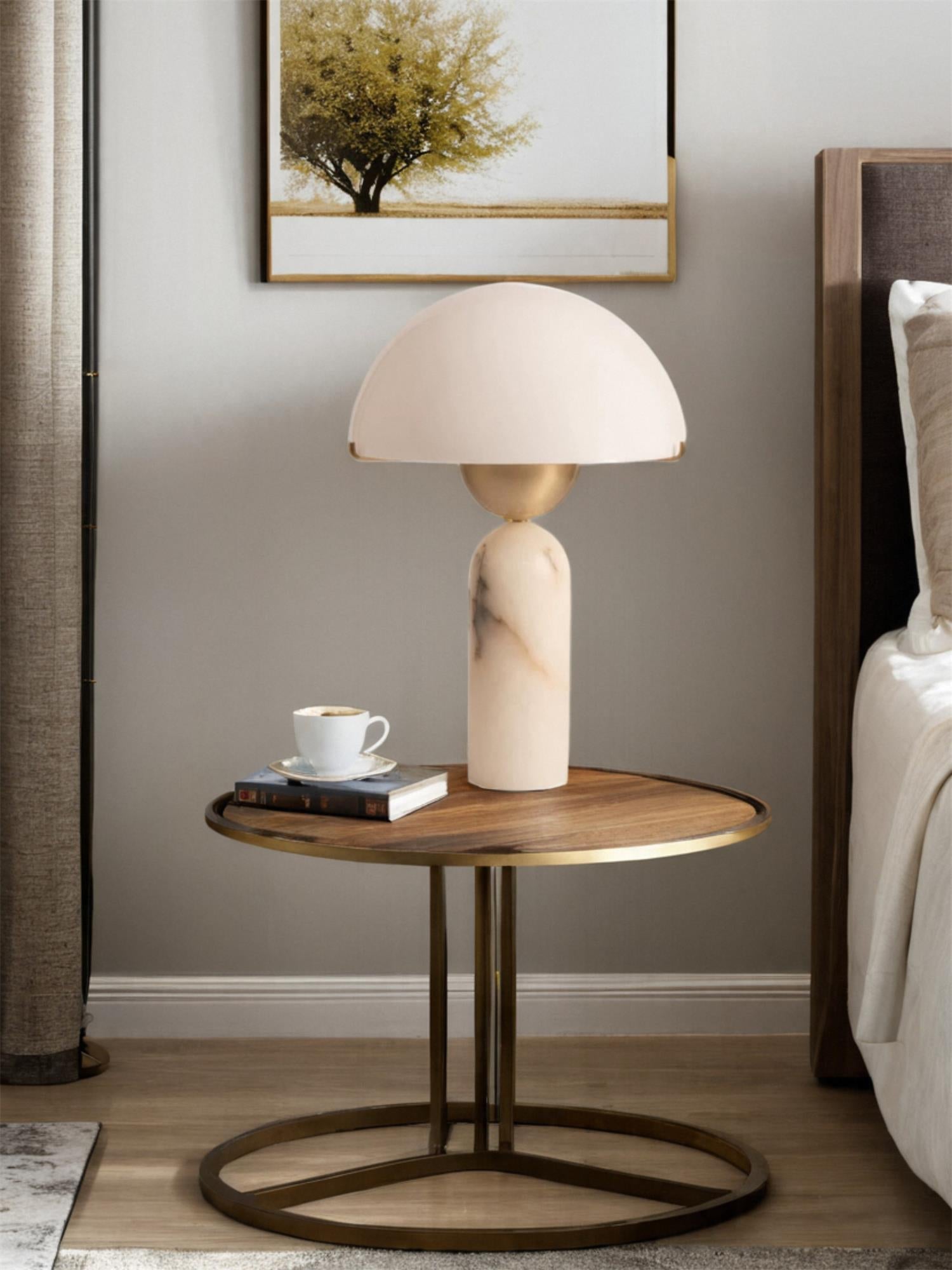 Peono Alabaster Table Lamp – Dimmable, view 30
