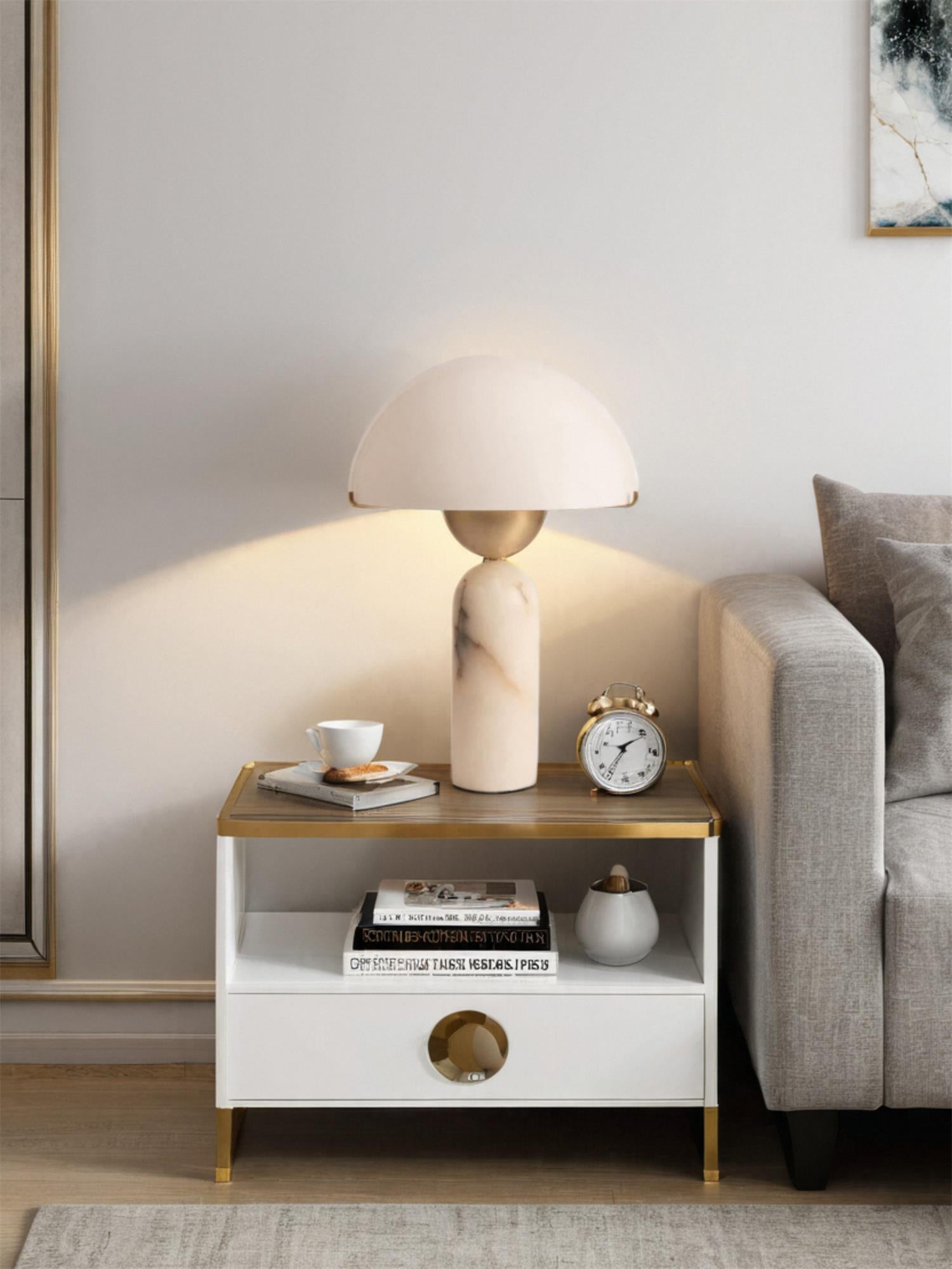 Peono Alabaster Table Lamp – Dimmable, view 31