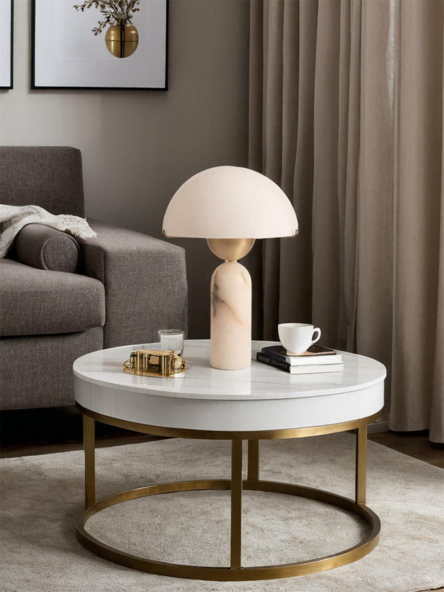 Peono Alabaster Table Lamp – Dimmable, view 32