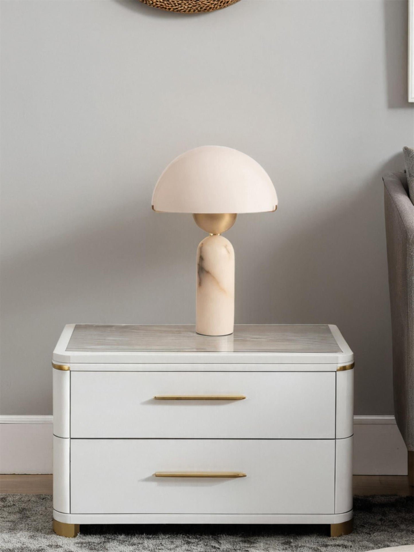 Peono Alabaster Table Lamp – Dimmable, view 33