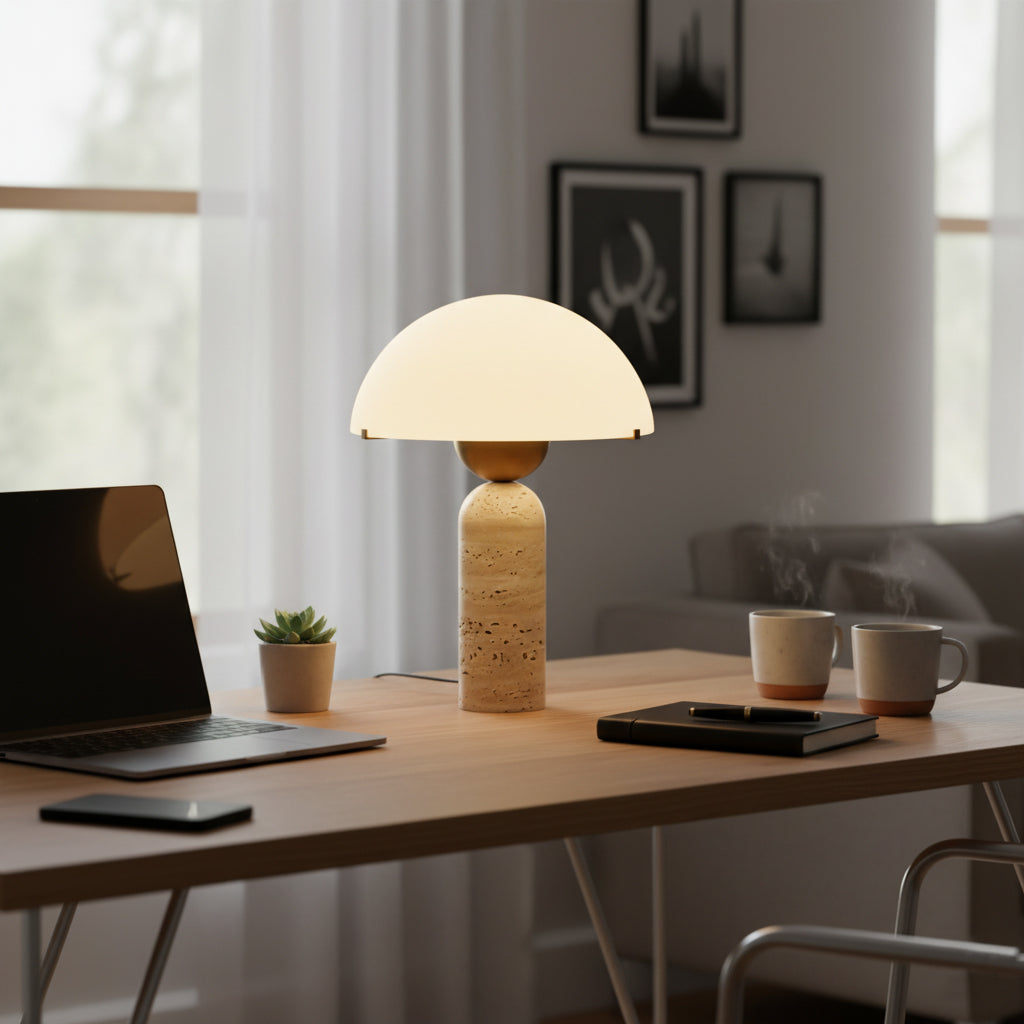Peono Alabaster Table Lamp – Dimmable, view 13