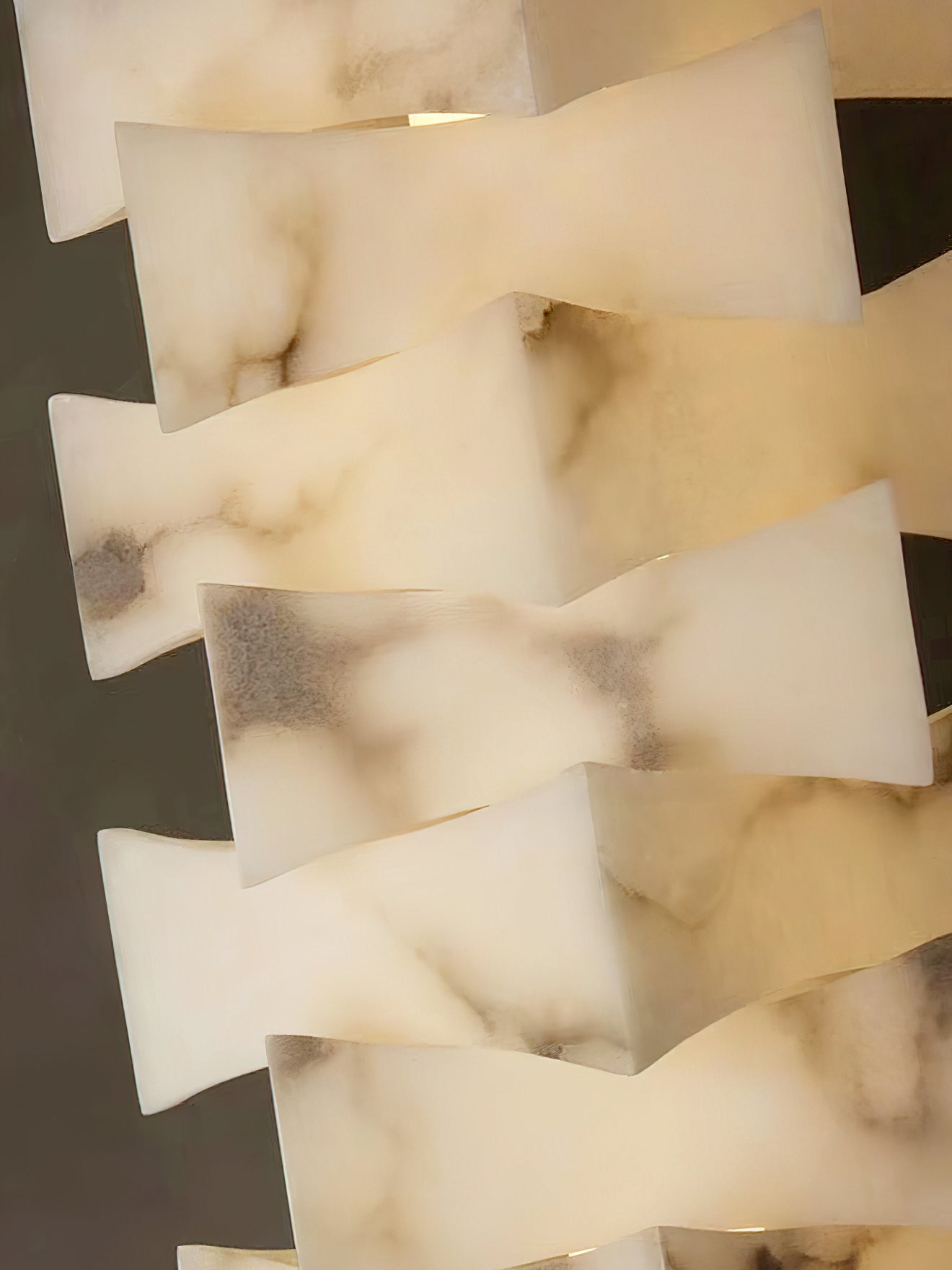 Stacked Alabaster Floor Light, view 29