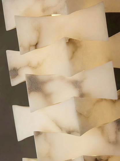 Stacked Alabaster Floor Light, view 29