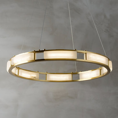 Qatar Alabaster Chandelier, alternate view