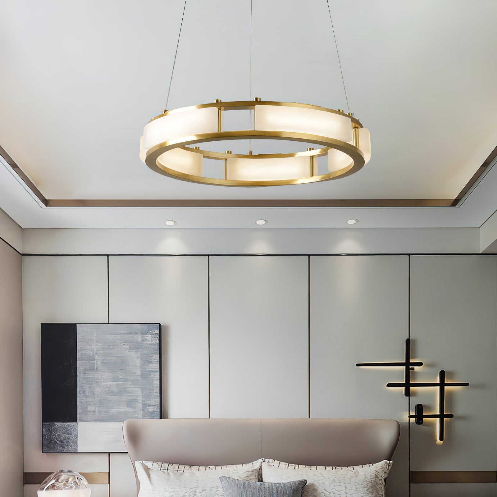 Qatar Alabaster Chandelier, view 6