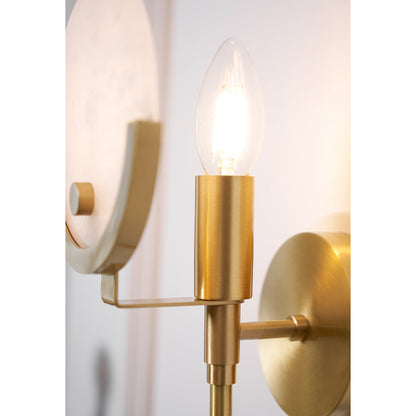 Crescent Cradle Alabaster Plug-in Wall Sconce