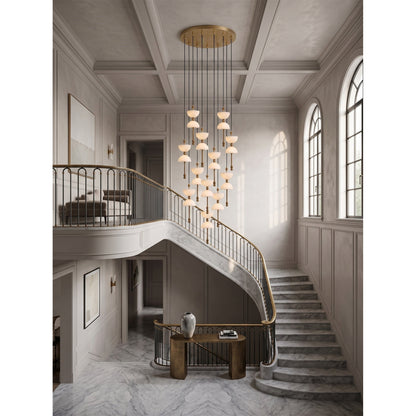 Lyra Alabaster Chandelier