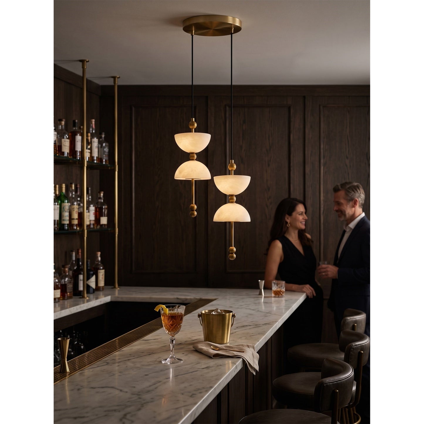 Lyra Alabaster Chandelier