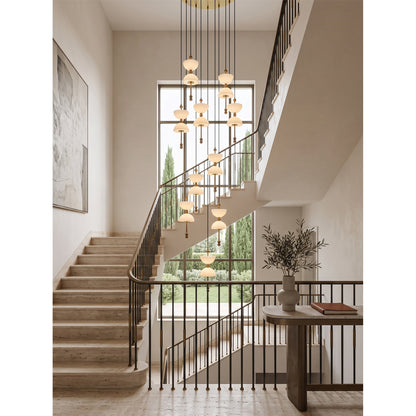 Lyra Alabaster Chandelier