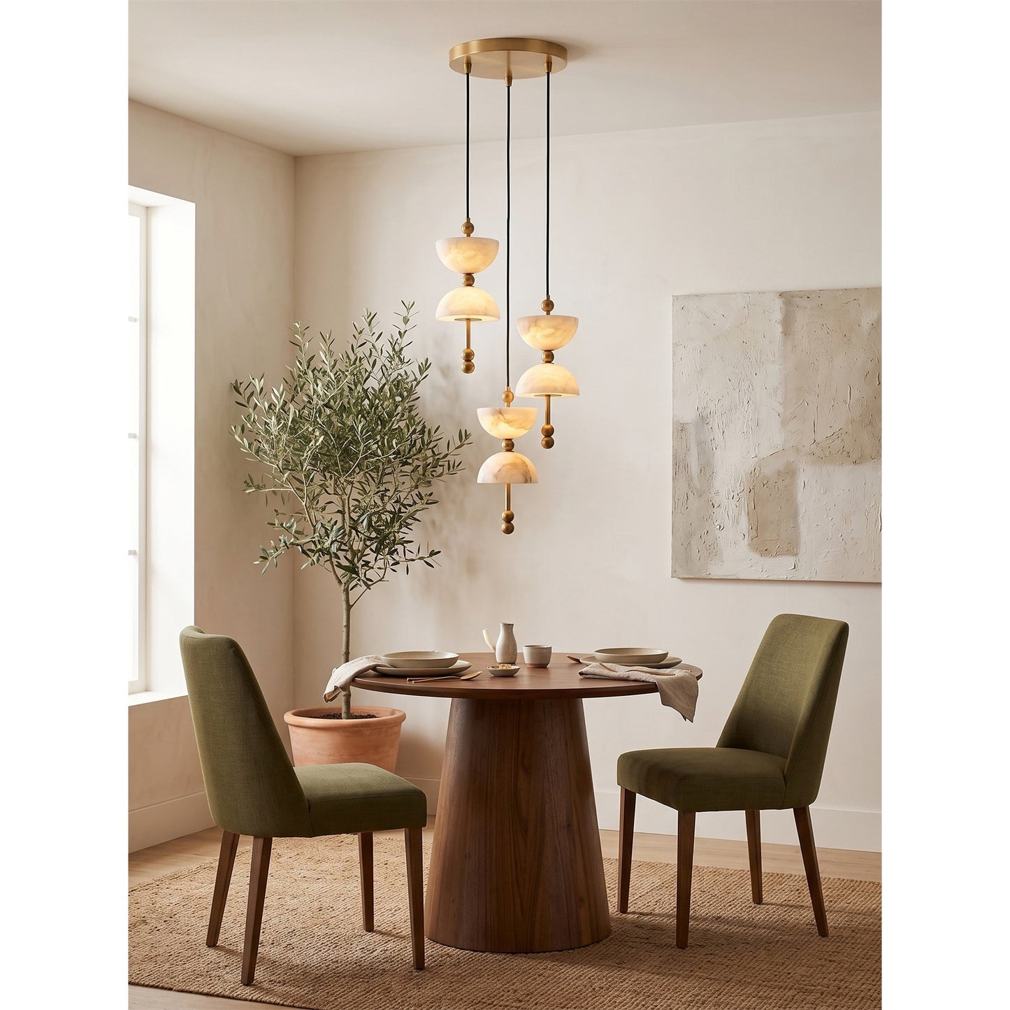 Lyra Alabaster Chandelier