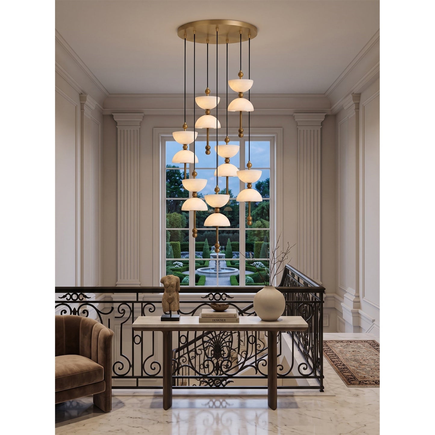 Lyra Alabaster Chandelier