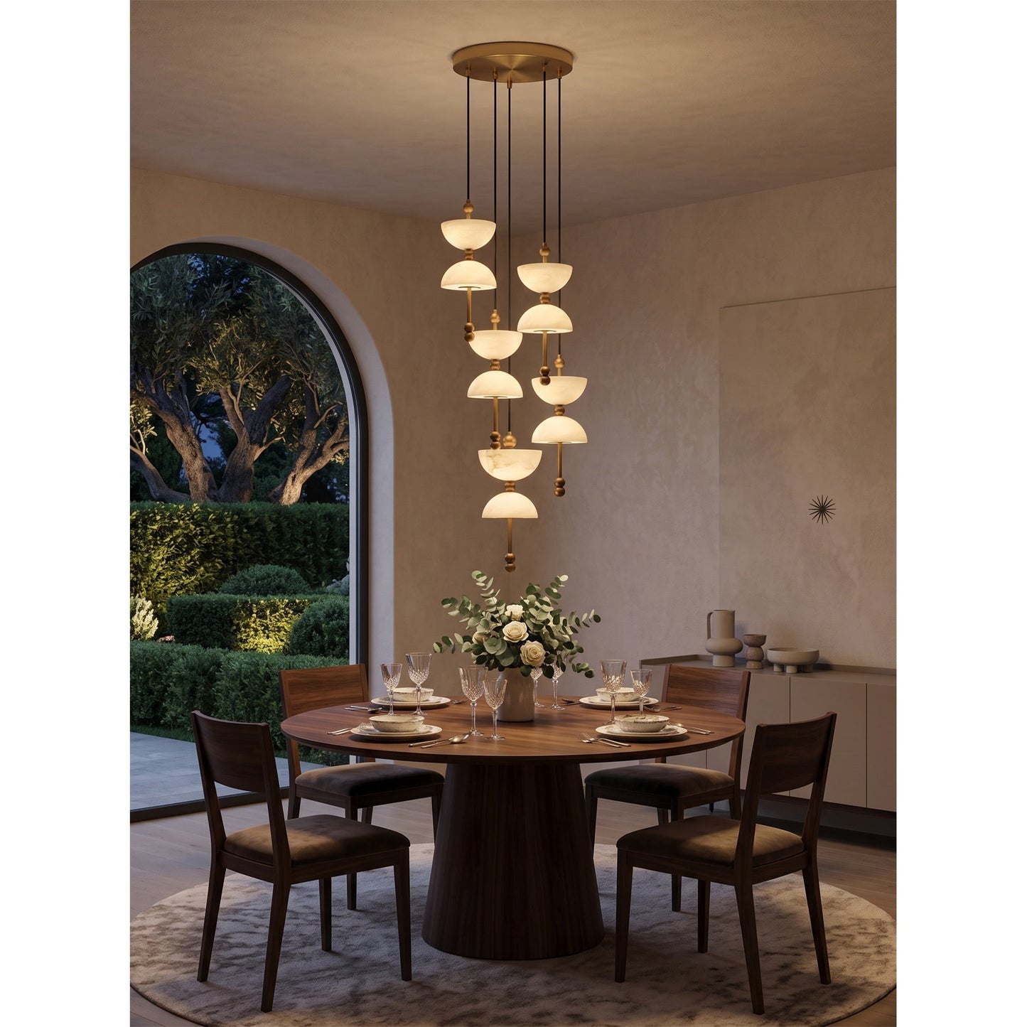 Lyra Alabaster Chandelier