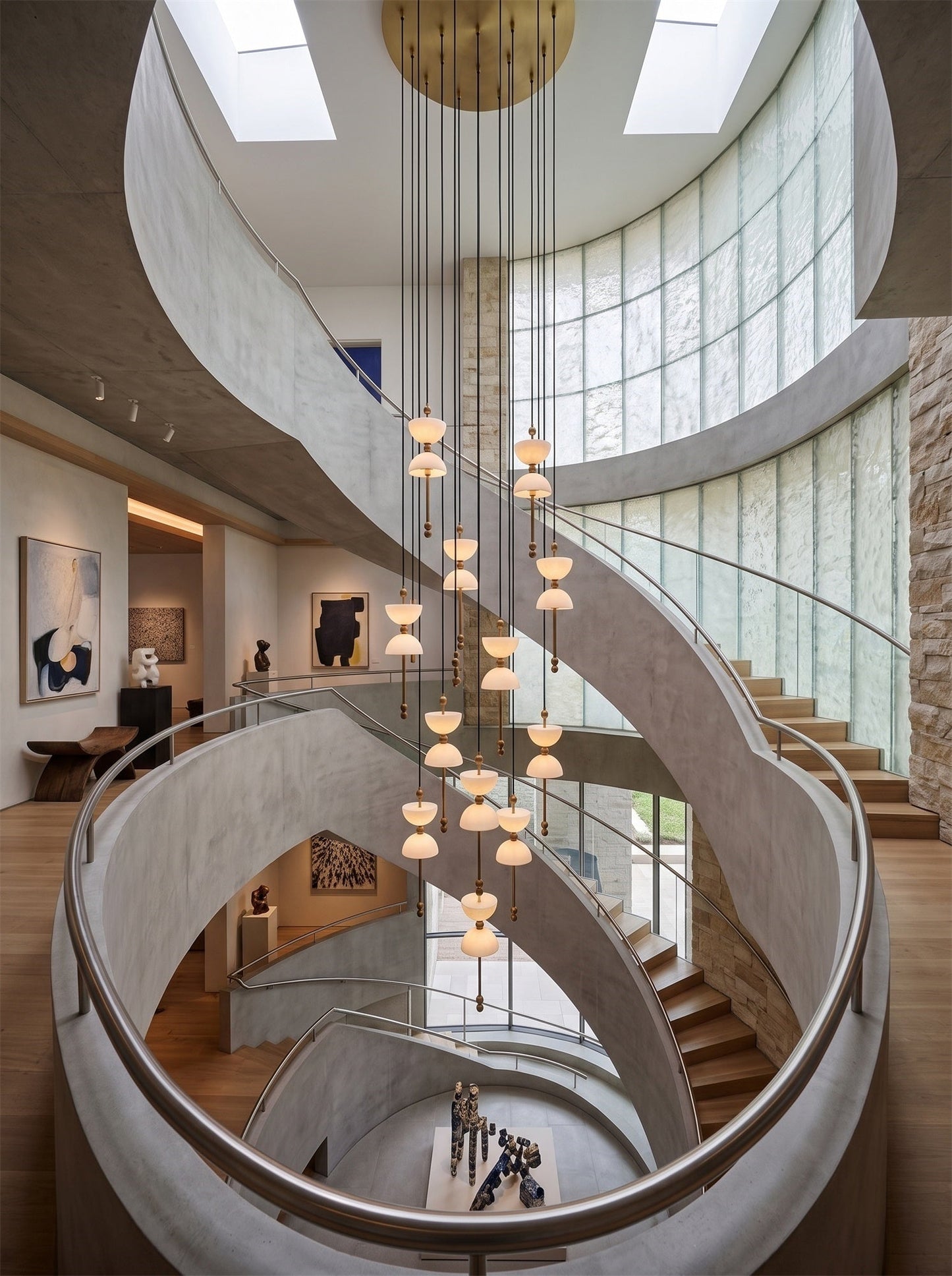 Lyra Alabaster Chandelier