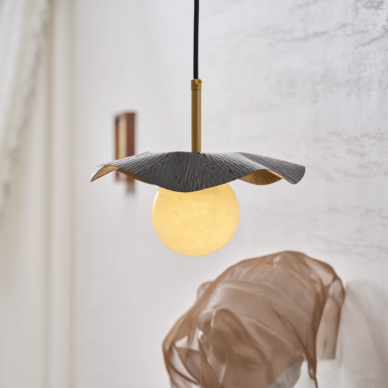 Montera Alabaster Pendant Light, view 21