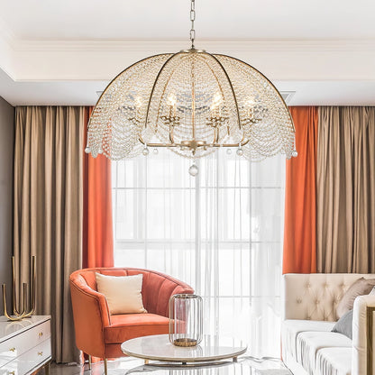 Regency Style Beads Chandelier, view 6