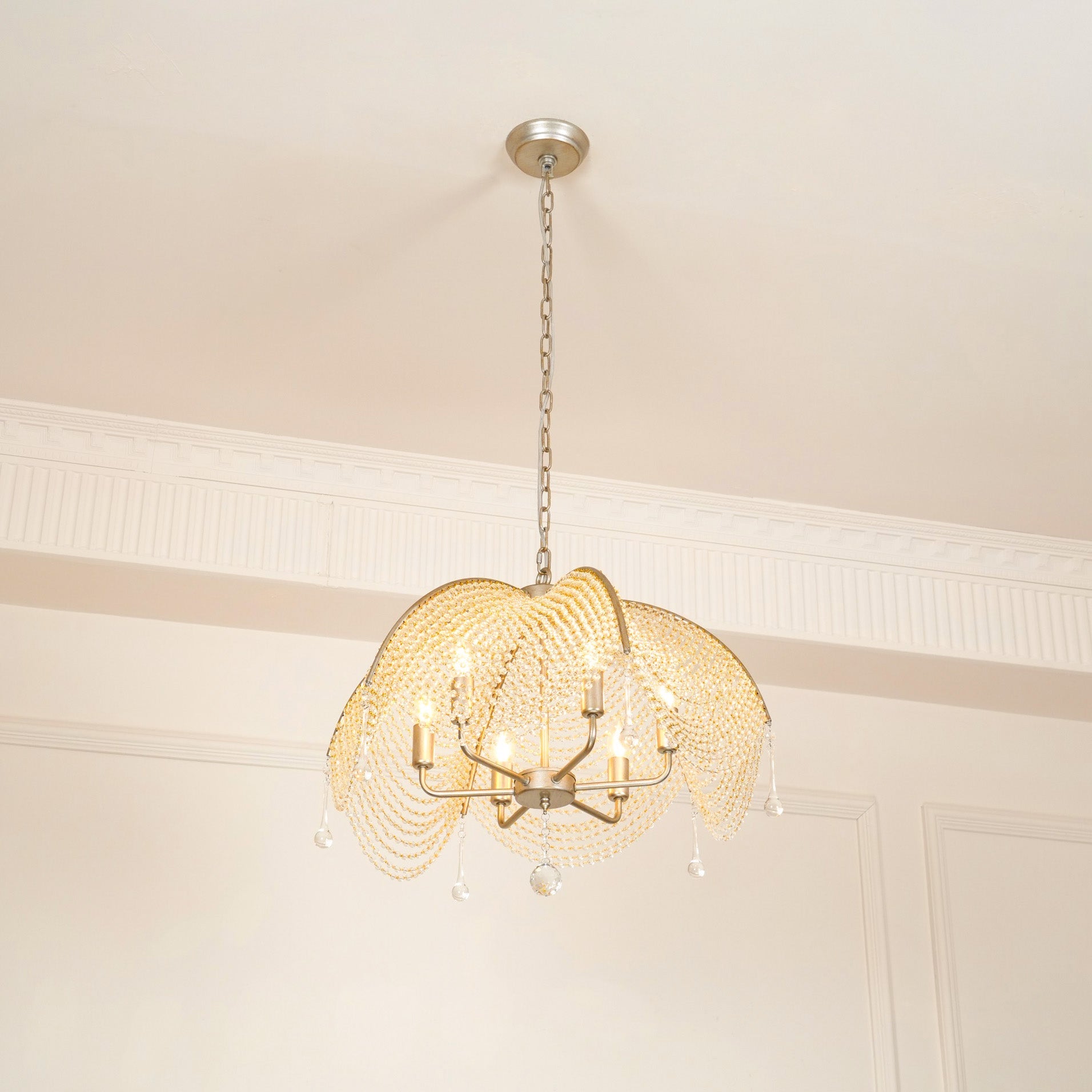 Regency Style Beads Chandelier, view 9