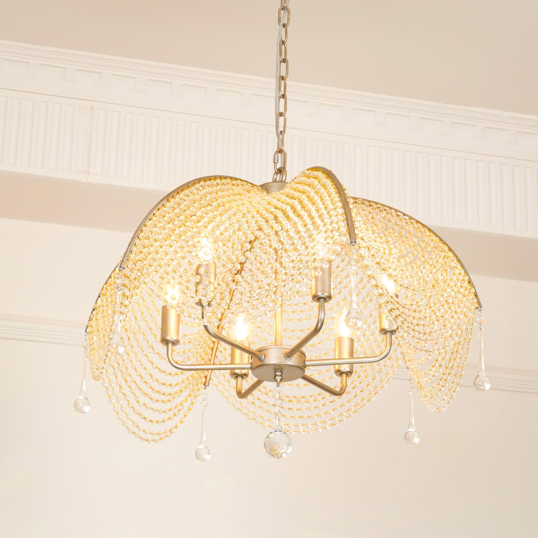 Regency Style Beads Chandelier, view 11