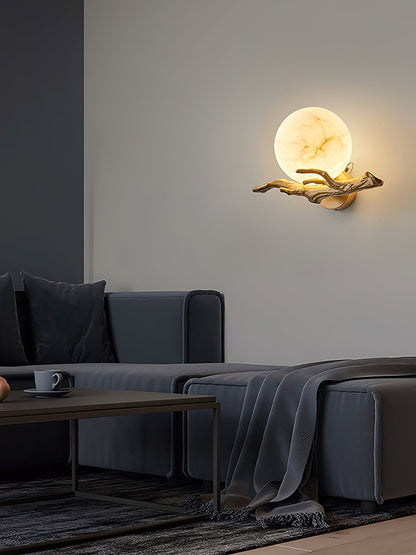 Retro Twigs Alabaster Wall Lamp, view 10