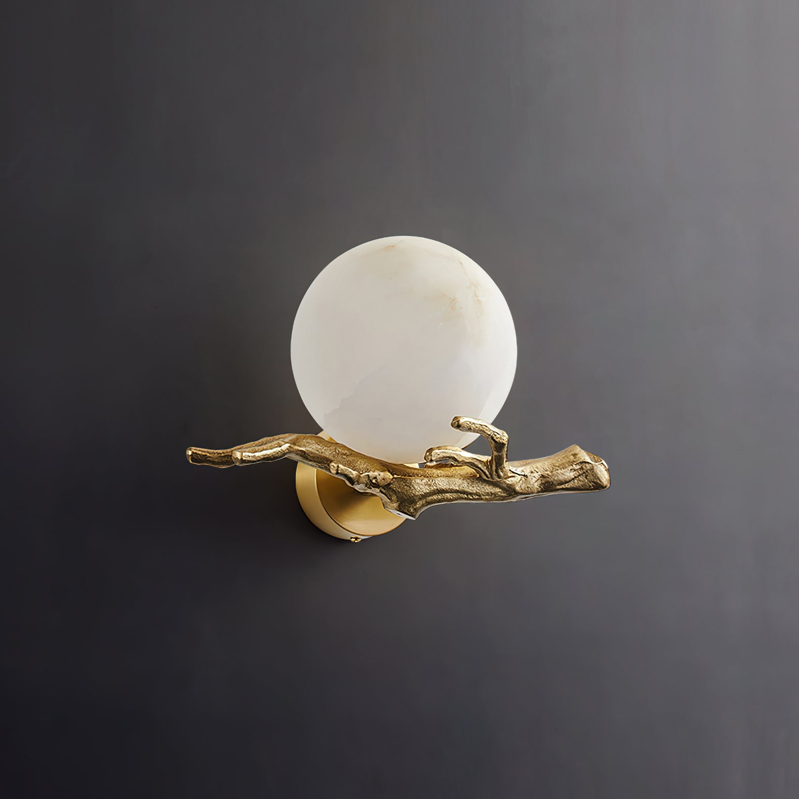 Retro Twigs Alabaster Wall Lamp, view 28