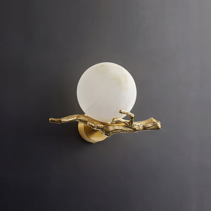 Retro Twigs Alabaster Wall Lamp, view 28