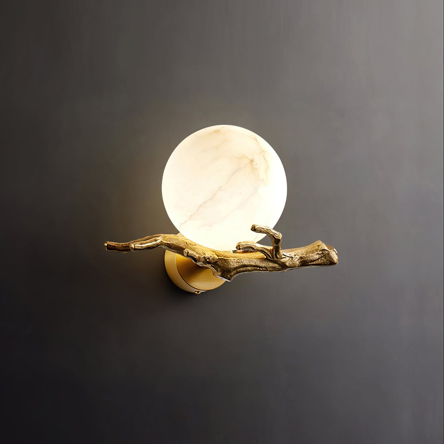Retro Twigs Alabaster Wall Lamp, view 29
