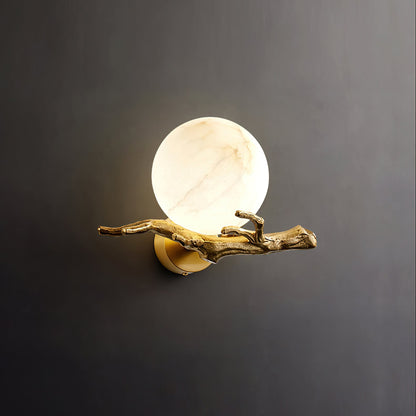 Retro Twigs Alabaster Wall Lamp, view 29