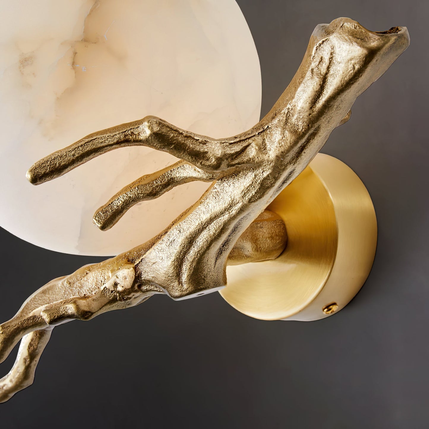 Retro Twigs Alabaster Wall Lamp, view 30